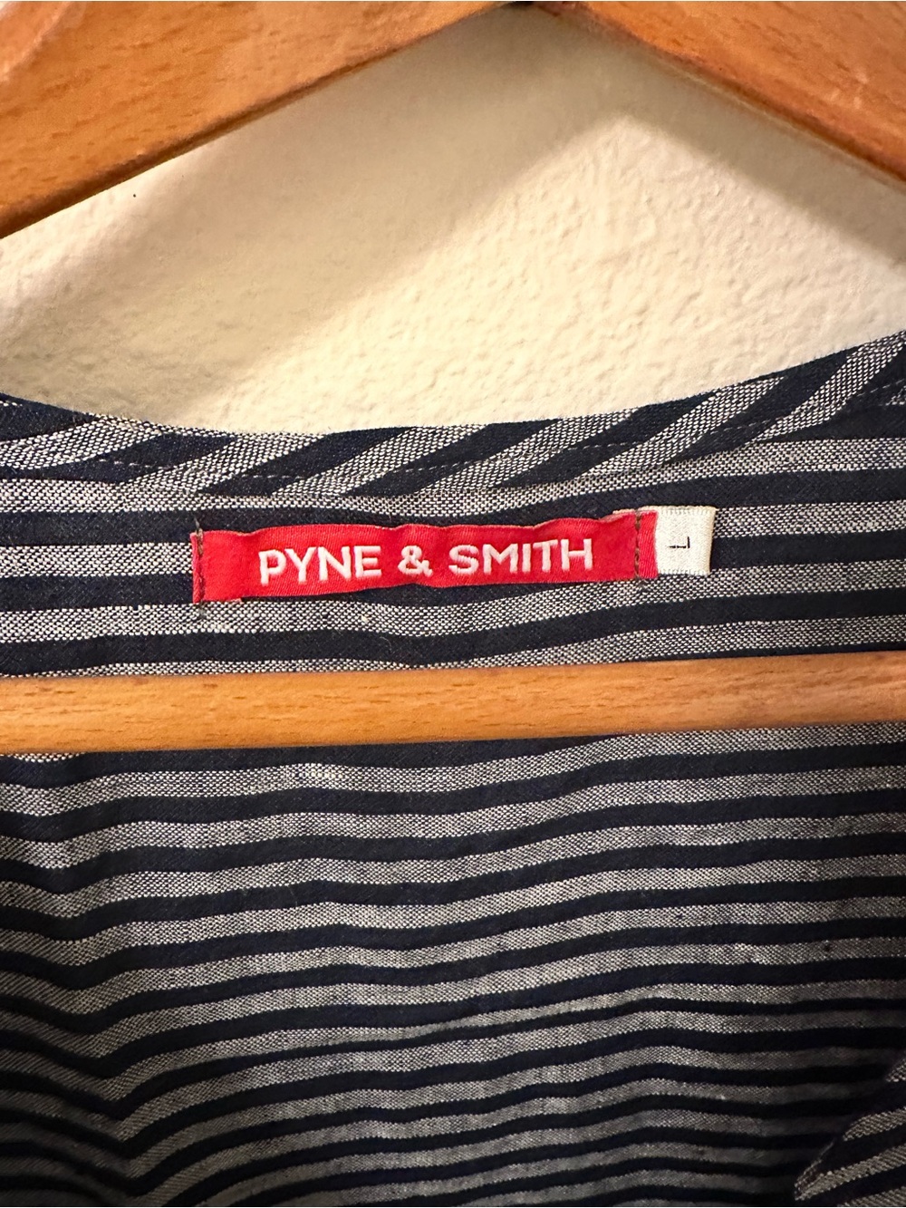 Pyne & Smith Navy and White Striped Linen Maxi Dress No. 21 - Picture 2 of 8